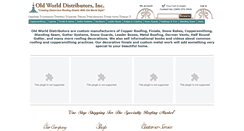 Desktop Screenshot of oldworlddistributors.com